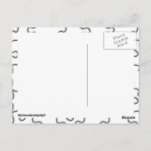 Het ontbrekende patroonpatroon van het puzzelstuk briefkaart (Achterkant)