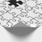 Het ontbrekende patroonpatroon van het puzzelstuk cadeaupapier (Hoek)