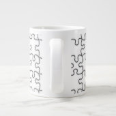 Het ontbrekende patroonpatroon van het puzzelstuk grote koffiekop (Achterkant)