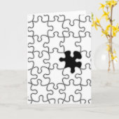 Het ontbrekende patroonpatroon van het puzzelstuk kaart (Gele Bloem)