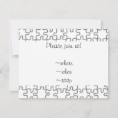 Het ontbrekende patroonpatroon van het puzzelstuk kaart (Achterkant)