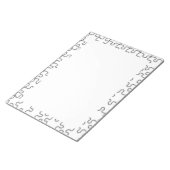 Het ontbrekende patroonpatroon van het puzzelstuk notitieblok (Schuin)