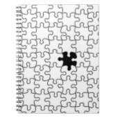 Het ontbrekende patroonpatroon van het puzzelstuk notitieboek (Voorkant)