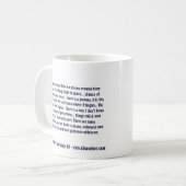 Het ontcijferen van de reis - mok (Voorkant links)