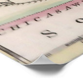 Het ontdekken van de kaart van de oostelijke Veren Poster (Hoek)