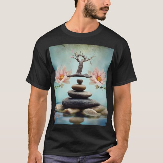 Het ontdekken van de Serene Essentie van Natuur T-shirt (Voorkant)