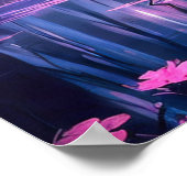 Het ontdekken van de verborgen pracht van Pink Flo Poster (Hoek)