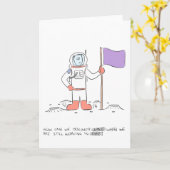 Het ontdekken van RuimteWenskaart Kaart (Gele Bloem)