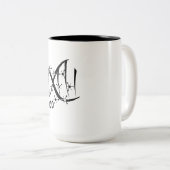 Het ontgrendelen van de mysteries van DNA Tweekleurige Koffiemok (Voorkant rechts)