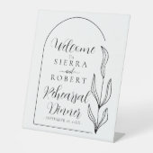 Het Onthaal van de Tekst van het manuscript + van Reclamebord Met Voetstuk (Voorkant)