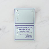 Het Onthaal van Groomer van de hond en van het Bedankkaart (Binnen)