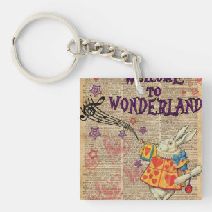 Het Onthaal van het konijn aan. Alice in Sleutelhanger