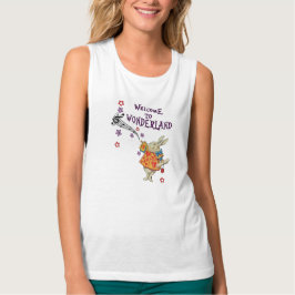 Het Onthaal van het konijn aan. Alice in T-shirt