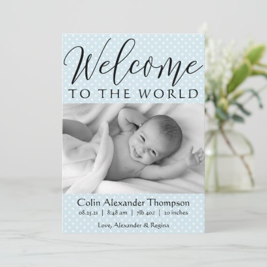 Het Onthaal van het manuscript aan de Blauwe foto Aankondiging (Staand voorkant)