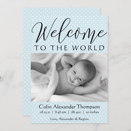 Het Onthaal van het manuscript aan de Blauwe foto  Aankondiging (Voorkant / Achterkant)