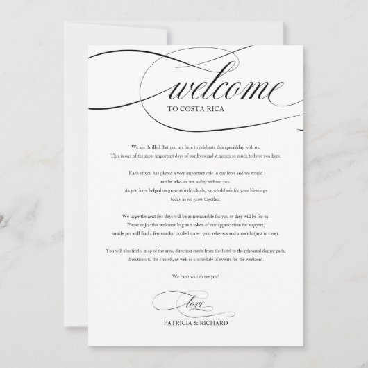 Het Onthaal van het Woensdag Onthaal van de bruilo Kaart (Voorkant)