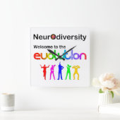 Het Onthaal van Neurodiversity aan de Evolutie Vierkante Klok (Huis)