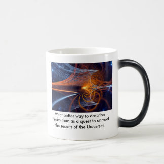 Het onthullen van de geheimen van het universum magische mok