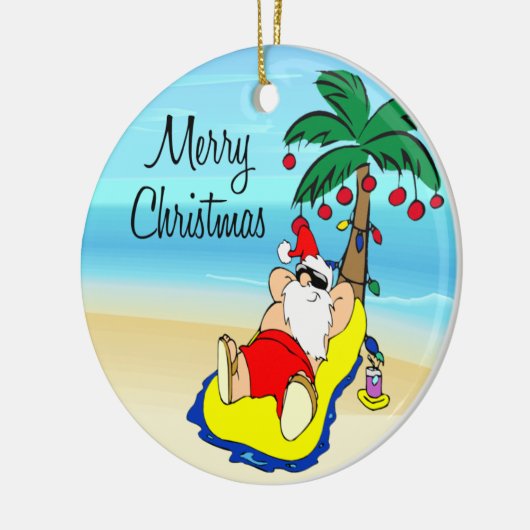 Het onthullen van kerstversiering voor Kerstmis in Keramisch Ornament (Links)