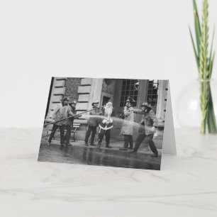 Het ontluizen van de Kerstman, jaren '20 Feestdagen Kaart