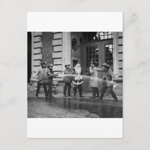 Het ontluizen van de Kerstman, jaren '20 Feestdagenkaart