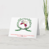 Het Ontschorsen van de poedel voor VREUGDE! Feestdagen Kaart (Achterkant)