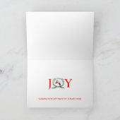 Het Ontschorsen van de poedel voor VREUGDE! Feestdagen Kaart (Binnen)