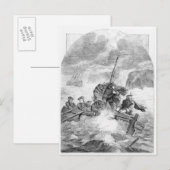 Het ontsnappen van de jonge voortender briefkaart (Voorkant / Achterkant)