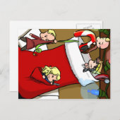 Het ontsnappen van tinies aan briefkaart (Voorkant / Achterkant)