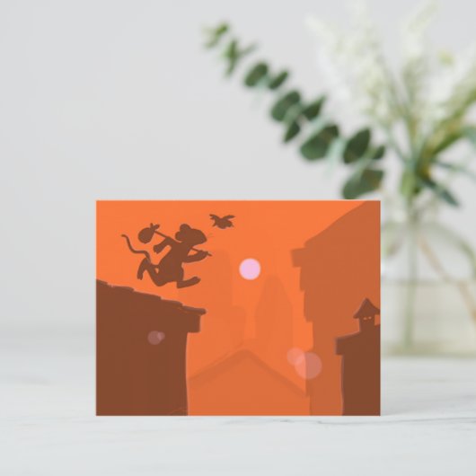 Het ontsnapping briefkaart (Staand voorkant)