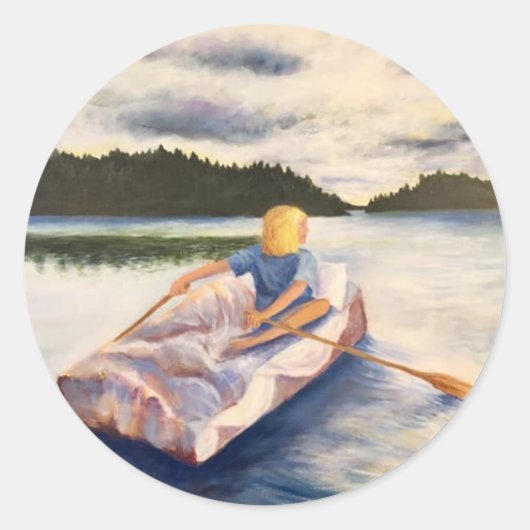 Het ontsnapping ronde sticker (Voorkant)