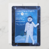 Het Ontsnappingsfeest van de Sneeuwman met Kerst Kaart (Voorkant)