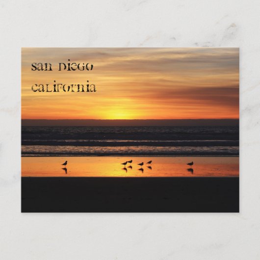 Het ontspannen in San Diego Briefkaart (Voorkant)