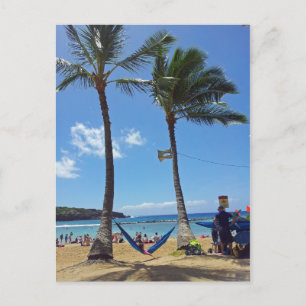 Het ontspannen op een Strand van Hawaï Briefkaart