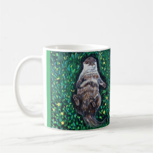 Het ontspannen Schilderen van de Otter van de Koffiemok