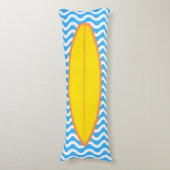 Het ontspannen van gele blauwe golven die de Licha Lichaamskussen (Voorkant Verticaal)