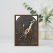 Het ontstaan van het kruis. Door Rembrandt Van Rij Briefkaart (Staand voorkant)
