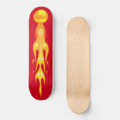 Het ontvlammen van de hete drakenbal in rood & gee persoonlijk skateboard (Voorkant)