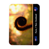 Het ontvouwen van Fern, Nieuw-Zeeland, Wilde natuu Magneet (Verticaal)