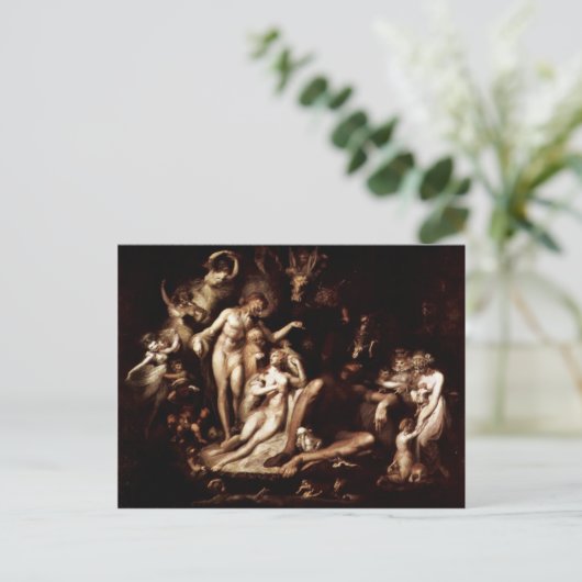 Het ontwaken van de griekse koningin Titania door  Briefkaart (Staand voorkant)