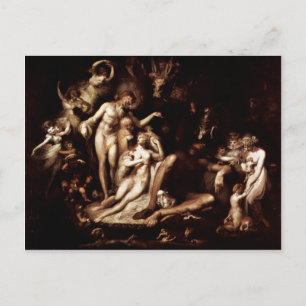 Het ontwaken van de griekse koningin Titania door  Briefkaart