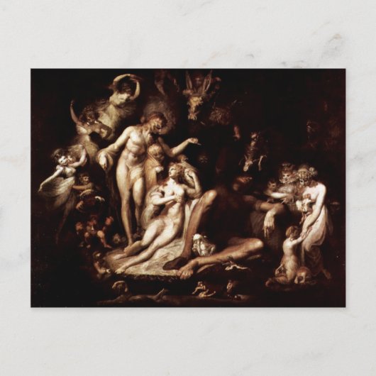 Het ontwaken van de griekse koningin Titania door Briefkaart (Voorkant)