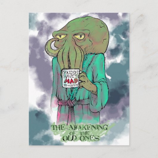 Het ontwaken van de oude briefkaart (Voorkant)