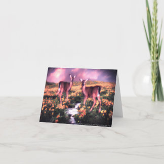 Het Ontwerp Notecard van herten Kaart