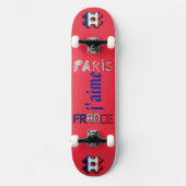 Het ontwerp Online Franse vrouwen Al-Over Hoogste  Persoonlijk Skateboard (Voorkant)