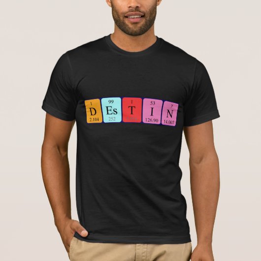 Het ontwerp periodiek shirt van de Naam (Voorkant)
