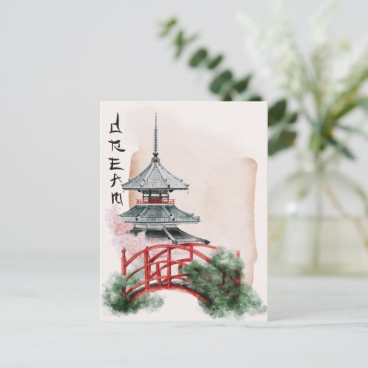 Het ontwerp uit de Okinawa-reeks 10 Briefkaart (Staand voorkant)