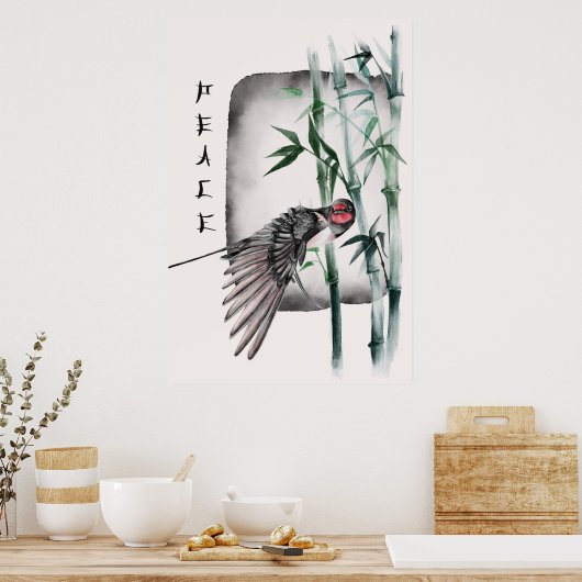 Het ontwerp uit de Okinawa-reeks 11 Poster (Keuken)