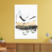 Het ontwerp uit de Okinawa-reeks 12 Canvas Afdruk (Insitu (Woonkamer))