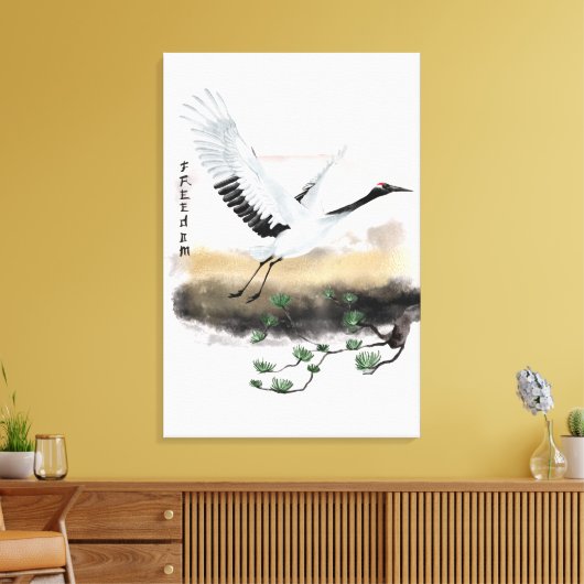 Het ontwerp uit de Okinawa-reeks 12 Canvas Afdruk (Insitu (Woonkamer))